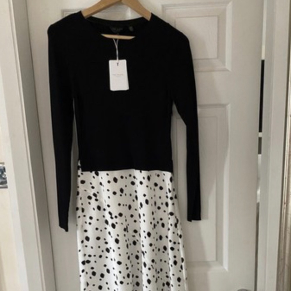 Laiyah Layered-Look Polka Dot Dress, Ted Baker